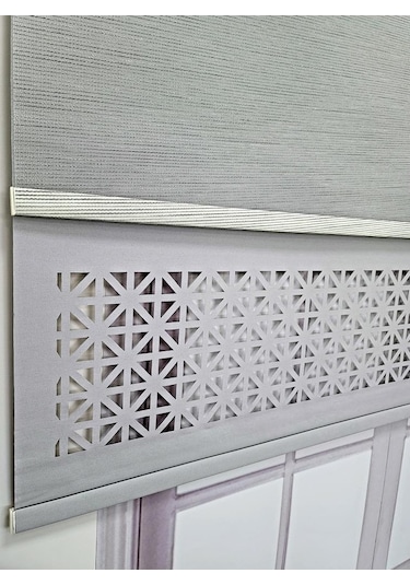 Bbb Çift Mekanizmalı Lazer Kesim Tül Ve Stor Perde Mlt1045