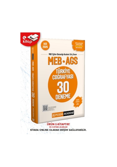 2026 Meb-ags Türkiye Coğrafyası Tamamı Çözümlü 30 Deneme E-kitap