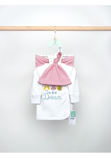 Sezgibaby 3'lü Kız Bebek Zıbın Seti Pembe