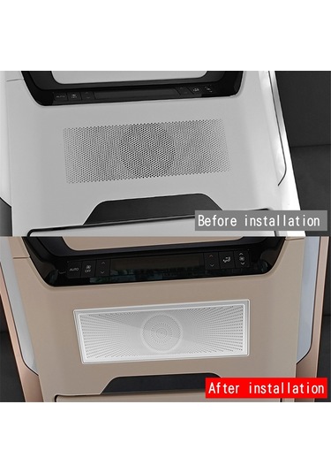 Toyota Paslanmaz Çelik Orta Sıra Tavan Hoparlör Kapağı Gümüş