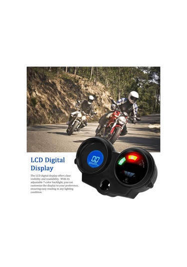 Hallow-lcd Motosiklet Kilometre Sayacı 10000rpm 199km/h Elektrikli Lmk00159