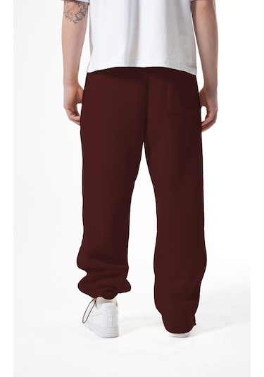 Flaw Atelier Baggy Eşofman Altı-28815 Bordo