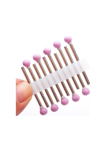 10 Adet Elmas Freze Kesicisi Tırnak Matkap Ucu Elektrikli Manikür Makinesi Tırnak Eti Temiz Dosyaları Ekipman Aksesuarları Araçları Mor