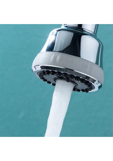 Xurunkeji Mutfak Musluk Başlığı Değişimi 360 Dönme 4 Mod Lavabo Musluğu Değişimi Su Tasarrufu Ve Sıçrama Geçirmez GÜMÜŞ