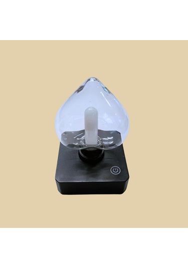 Ledx Alevli Dokunmatik Masa Lambası Şarjlı Siyah