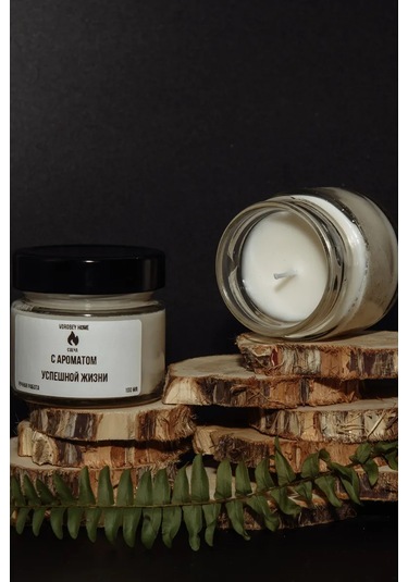 Vorobey Home Başarılı Bir Yaşam Kokulu Mum 263624542 Beyaz