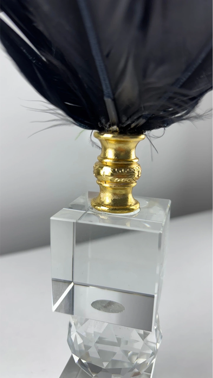 Ty-syh-gld Kristal Kartal Tüy Dekoratif Obje Biblo Süs Eşya Salon Aksesuar Sehpa Masa Konsol Ofis Salon Dekor