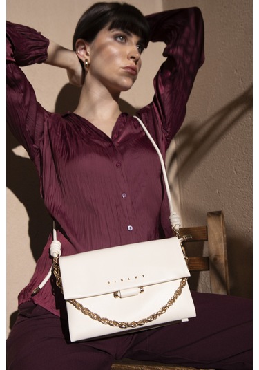 Sisley Kadın Çapraz Çantası Sly 182 Std / Bej Bej