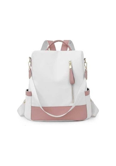 Fastbuy Kadınlar Okul Çift Omuz Büyük Kapasiteli Günlük Sırt Çantası Sky Blue Çok Renkli