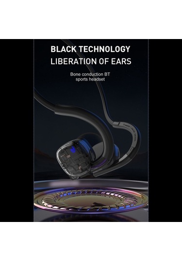 Novahub Bh330 Kemik İletimli Spor Kulaklığı: Bluetooth 5.3, Ipx6 Su Geçirmez, Mikrofonlu, Siyah, İletişim Ve Sağlık İçin İdeal