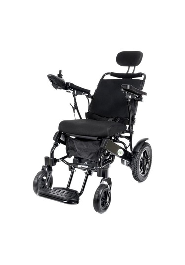 Creative Cr-6012 Lux Lityum Pilli Akülü Tekerlekli Sandalye Baş Destekli, Manuel Sırt Destekli
