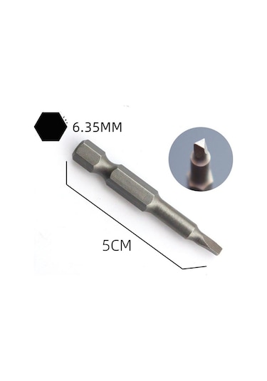 5 Adet Özel Şekilli Tornavida Seti 50mm U Şeklinde Y Tipi Üçgen İç Çapraz Üç Noktalı Tornavida Bit Aracı