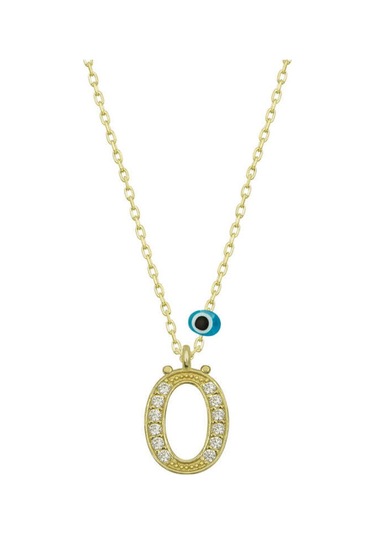 Casera's Gümüş Nazar Gold Ö Harfi Kadın Kolye Csr2184341 Gümüş