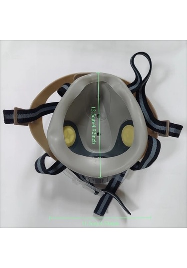 Willowhaven M Gaz Maskesi Gözlüklü Profesyonel Boyama Kaynak Zımpara Yüz Maskesi