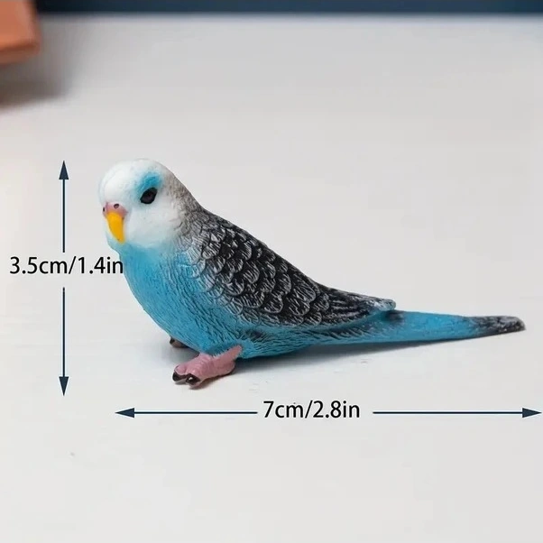 Trendooze Yeşil Papağan Figürü, Abs Reçine Mikro Manzara Dekorasyonu, Sunshine022 1 Adet Aksesuarı