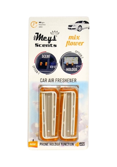 Meys Vent Clipps Havalandırma Koku Mix Flower (Turuncu)