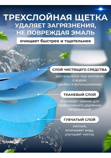 Washhome Değiştirilebilir Başlıklı Temassız Klozet Fırçası 168887148 Beyaz