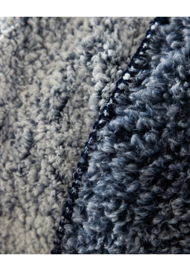 Madame Coco Nord Sherpa Tek Kişilik Battaniye - İndigo Indigo