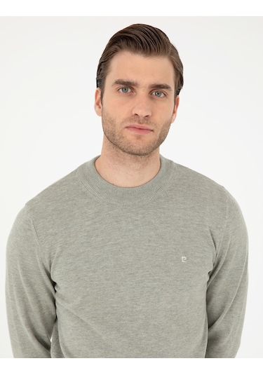 Pierre Cardin Erkek Açık Gri Melanj Kazak /triko 50296564-vr091 Açık Gri Melanj