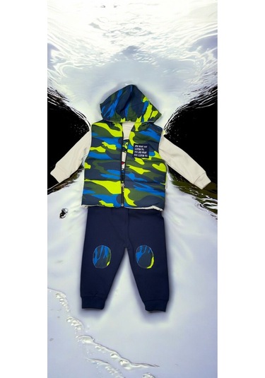 Kamuflaj Desenli 3lü Takım renkli