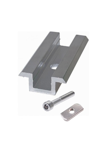 Güneş Paneli Orta Tutucu (Civata + Somun) - 10 Adet