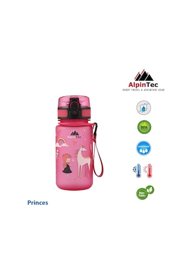 Alpintec Pembe Prenses Tritan Çocuk Suluk Matara 350 Ml Diğer