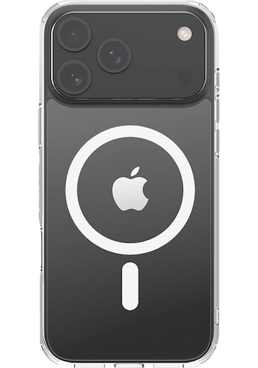 Bikapak Magsafe Aır Apple Uyumlu iPhone 17 Pro Max Şeffaf Kapak Şeffaf