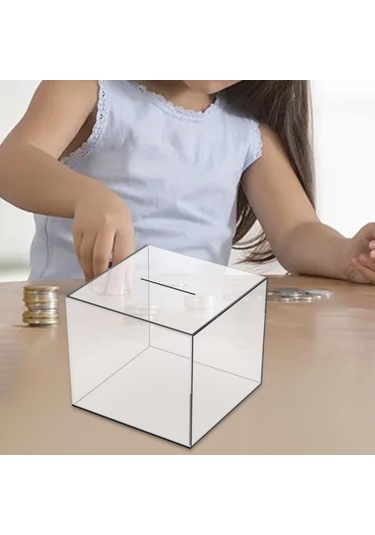 Dolıty Para Kumbarası Kumbara Çocuklar Saklama Kutusu, Kişisel 12cmx12cmx12cm