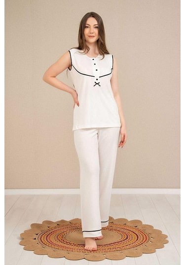 Baha 4524 Yarım Kol 3'lü Pijama Takım 001
