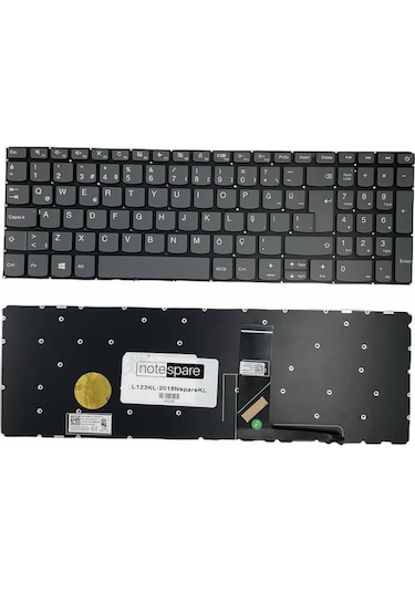 Lenovo Uyumlu Ideapad S145-15ast Type 81n3 Klavye Füme Tr Power Tuşlu Versiyon