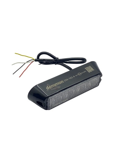 12v-24v Çakar Flaş Led Lamba (Şeffaf) (Sarı/sarı) (4x1w) 18 Fonks