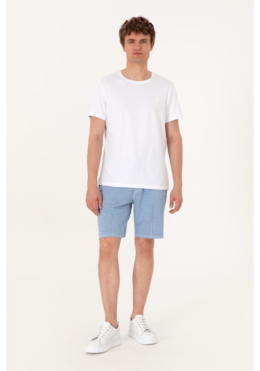 U.s. Polo Assn. Erkek Mavi Şort Örme 50306976-vr036 Mavi
