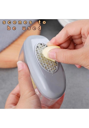 2'si 1 Arada Sarımsak Dilimleyici Küçük Ev Tipi Sarımsak Ezici Pişirme Aleti Manuel Basmalı Sarımsak Öğütme Rendesi Mutfak Aletleri Ve Yeşil