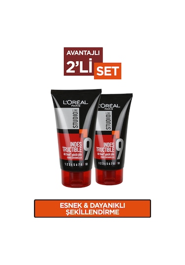 L'Oréal Paris Studio Line Indestructible Tüp Jöle 2'li Set