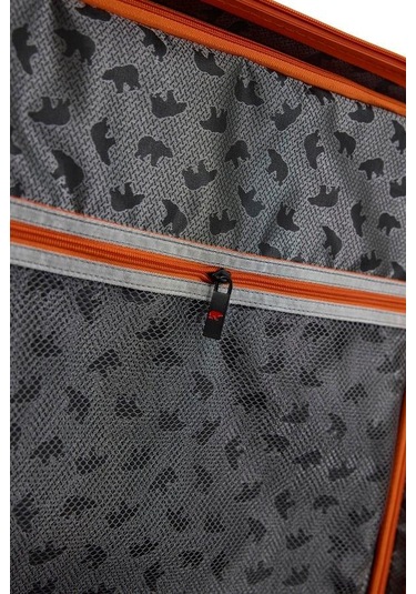 Bad Bear Logo Suitcase 23.01.80.001g Gri Büyük Boy Tekerlekli Abs Valiz 95 Lt. Gri