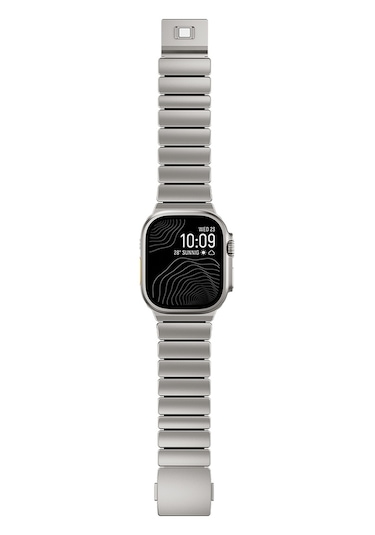 Watch Ultra 49mm Tgco Krd-152 Titanyum Silikon Kordon - Gri-turuncu