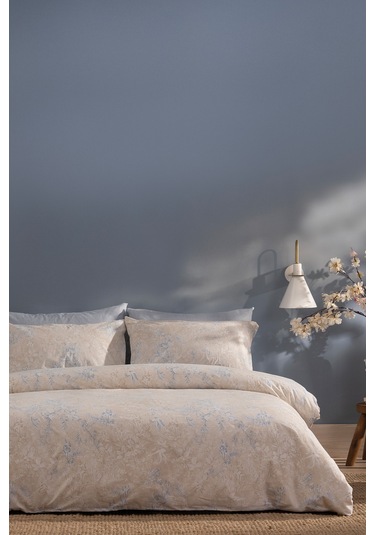 Puffy Claus Çift Kişilik Polycotton Nevresim Takımı - Bej Bej