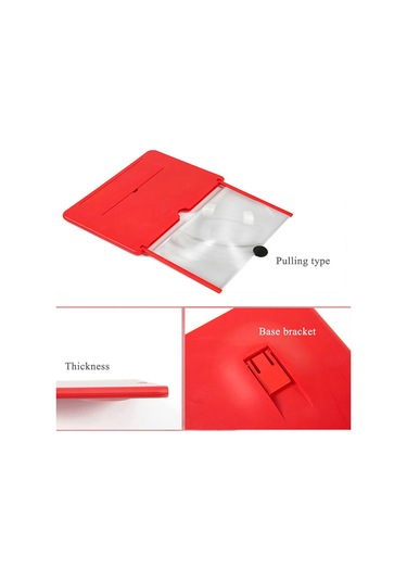 Xindoker Beyaz 10/12 İnç Çekmeli Ekran Büyütecisi - Hd Kalite, Göz Koruma, Radyasyon Engelleme, Açısı Ayarlanabilir Masaüstü Tutucu