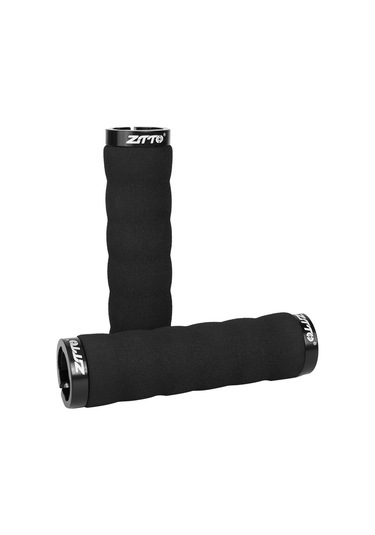 Folinda Sünger Bisiklet El Tutanları, Alüminyum Kilitleme Halkaları, Ergonomik Anti-skayma, Şok Emici, 22.2mm El Çubukları İçin, Ag30 Siyah Siyah