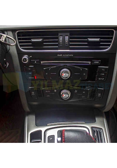 Audi S Line Karbon Logo Joystick Klima Teyp Damla Silikon Sticker 18 X 18 MM-4 Adet