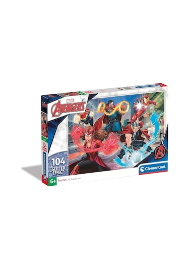 Clementoni 104 Parça Glitter Puzzle Avengers 20347