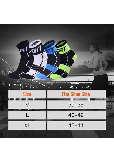 Teltree Gece Bisiklet Sokağı Işıklı Reflektörlü Çorap - Nylon, Nem Emici, Xl 43-44 Yeşil Yeşil