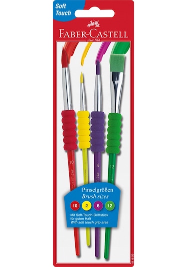 Faber-Castell Fırça Seti Soft Touch 4Lü
