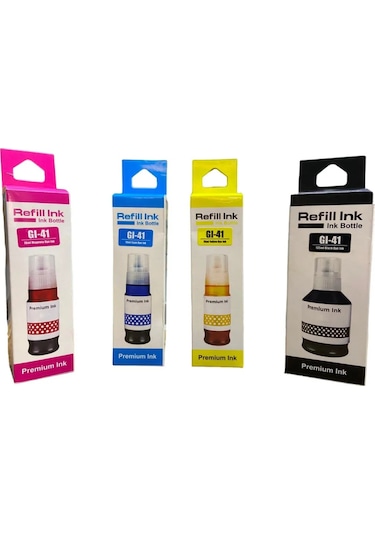 Canon Pixma G2430 Muadil Mürekkep Seti Gı-41 Renkli