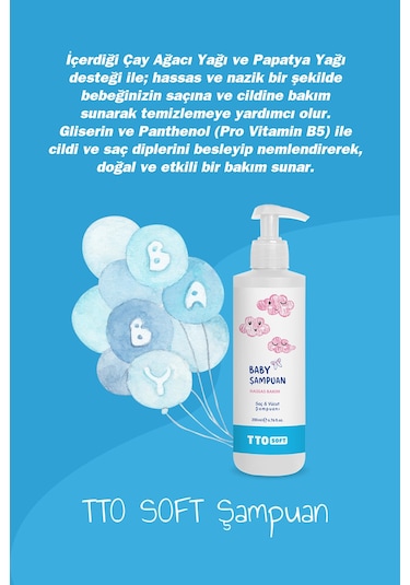 Tto Soft Bebek Şampuanı 200 Ml Tüm Saçlar