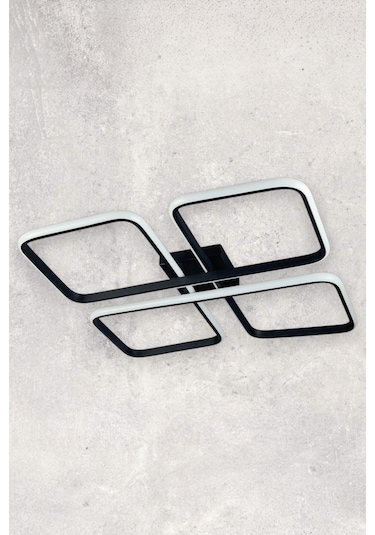 Specula Siyah Renk Beyaz Ledli - Mutfak - Salon Led Avize Siyah