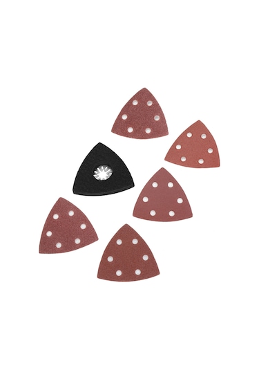 Xindoker 100 Adet 90mm Zımpara Kağıdı 60-240 + 1 Adet 80mm Üçgen Zımpara Pati Seti - Metal, Ahşap Ve Sentetik Malzemeler İçin Zımparalama Ve Parlatma