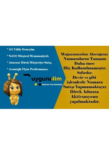 Turkcell 532 Li Hiç Kullanılmamış Özel Numara 532 173 00 71
