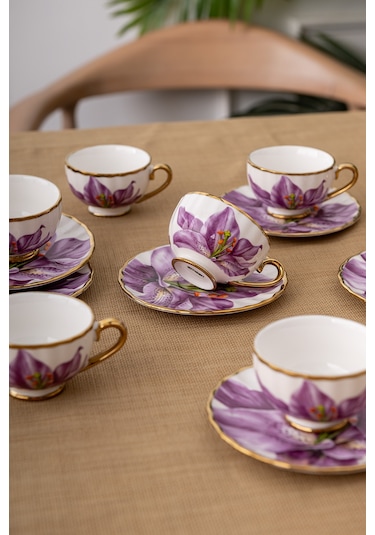 Emsan Arya 6 Kişilik Kahve Fincan Takımı 80 Ml