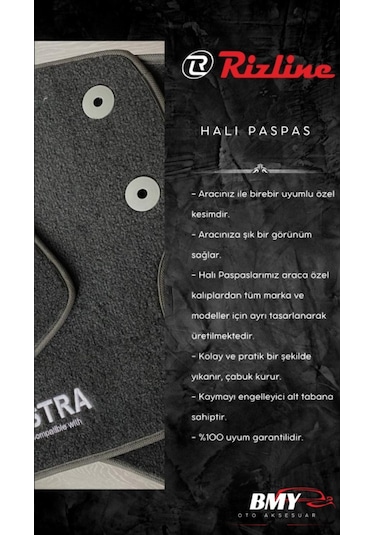 Fiat Egea Sedan 2015 Sonrası Siyah Oto Halı Paspas Bmy